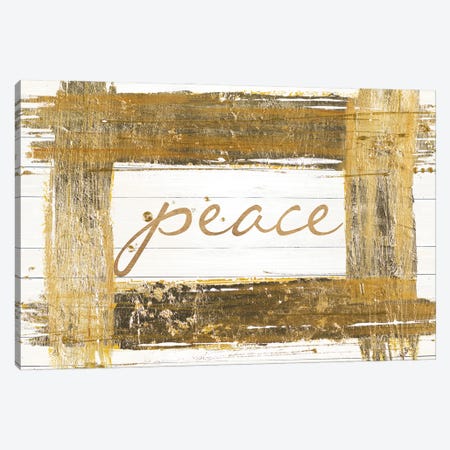 Gold Peace Canvas Print #PPI811} by Patricia Pinto Art Print
