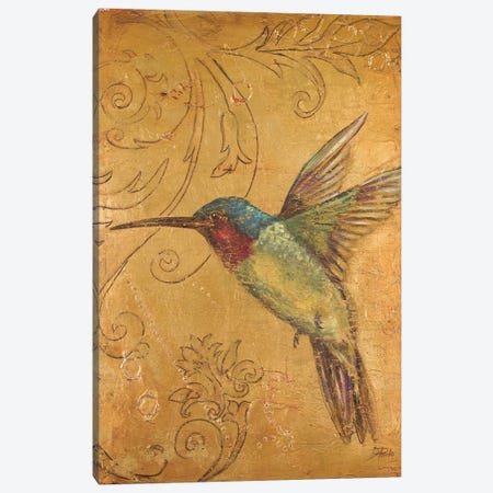 Golden Hummingbird II Canvas Print #PPI815} by Patricia Pinto Canvas Art