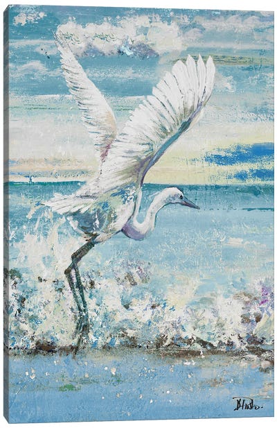 Great Blue Egret I Canvas Art Print - Egret Art