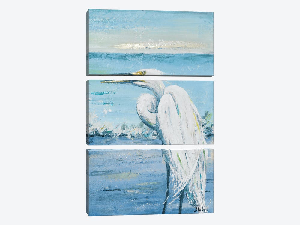 Great Blue Egret II by Patricia Pinto 3-piece Canvas Artwork