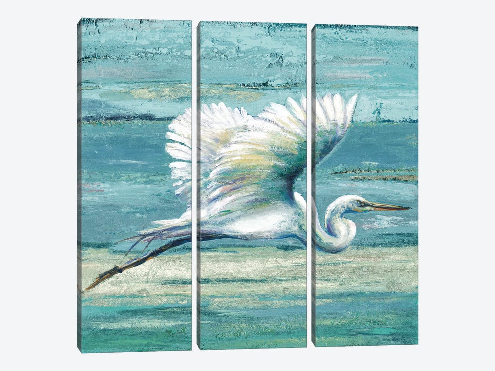 Great Egret I by Patricia Pinto 3-piece Canvas Artwork