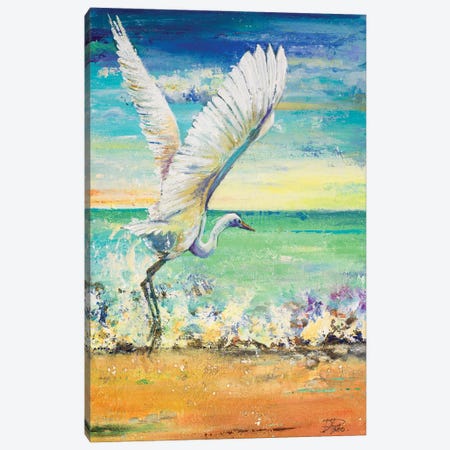 Great Egret I Canvas Print #PPI821} by Patricia Pinto Canvas Art