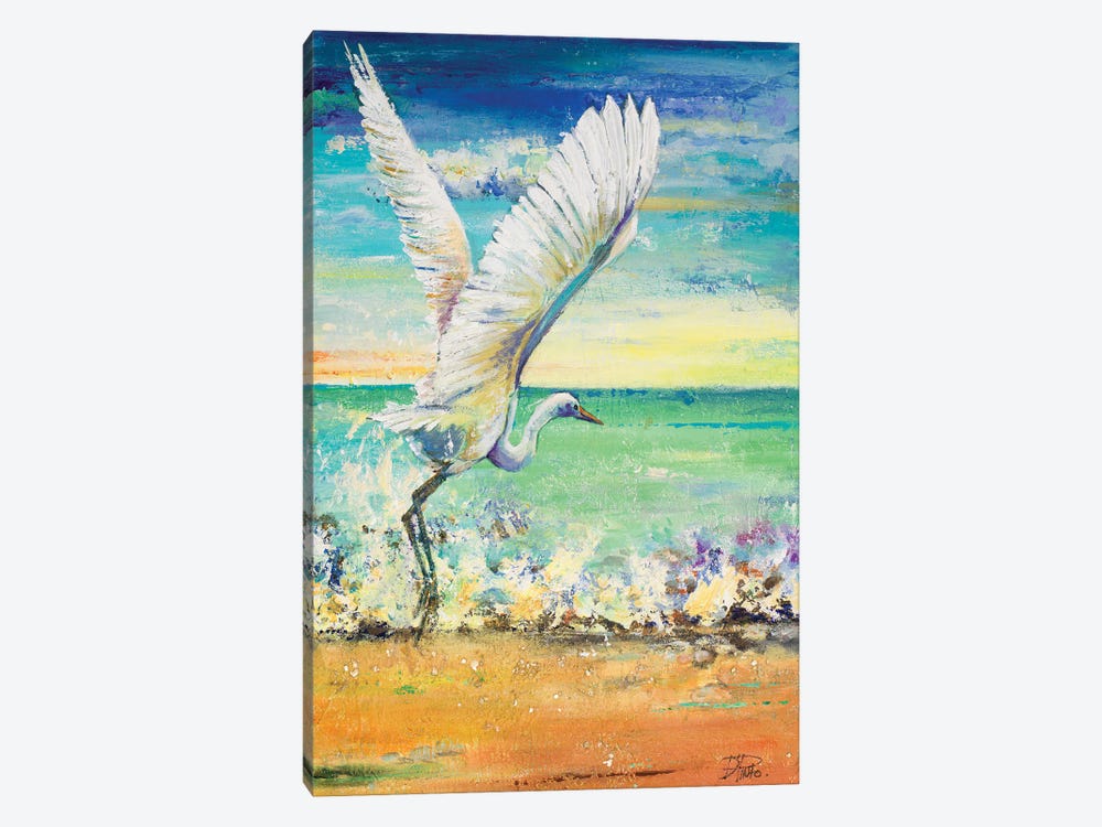 Great Egret I by Patricia Pinto 1-piece Canvas Art Print