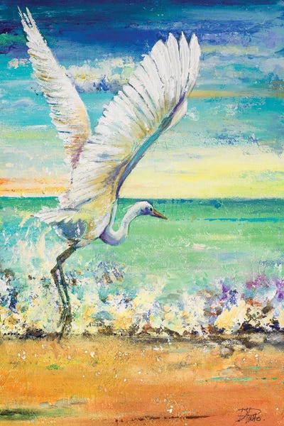 Patricia Pinto: Great Egret I Portrait by Patricia Pinto