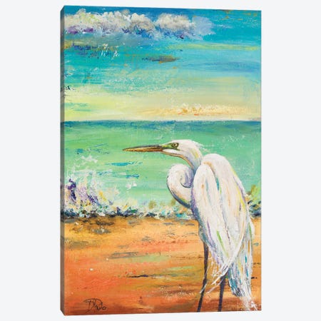 Great Egret II Canvas Print #PPI823} by Patricia Pinto Canvas Wall Art