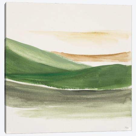 Green Abstract Landscape Canvas Print #PPI824} by Patricia Pinto Art Print