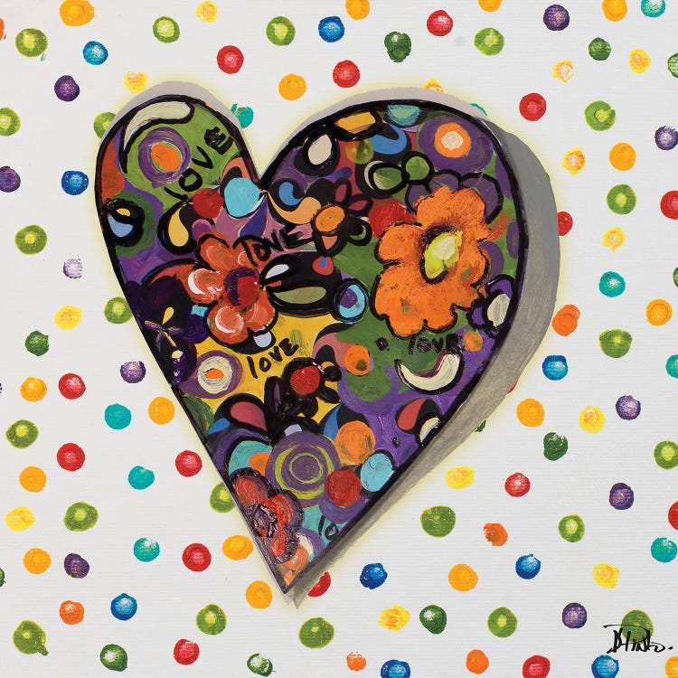 Hearts Of Love I by Patricia Pinto wall art