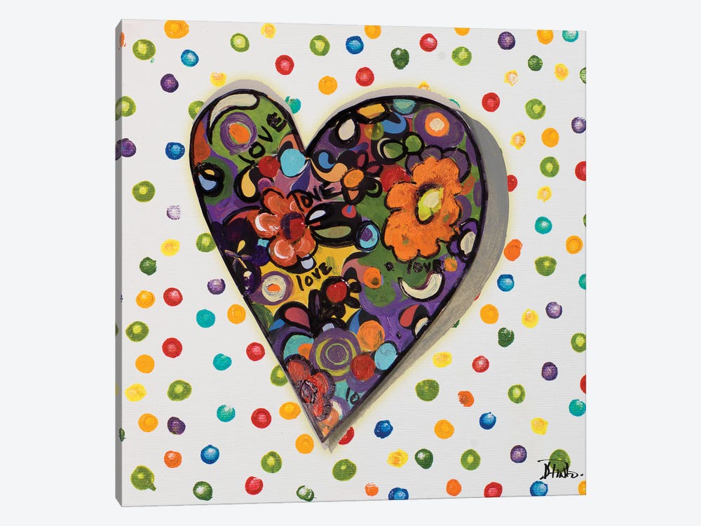 Hearts Of Love I by Patricia Pinto 1-piece Canvas Artwork