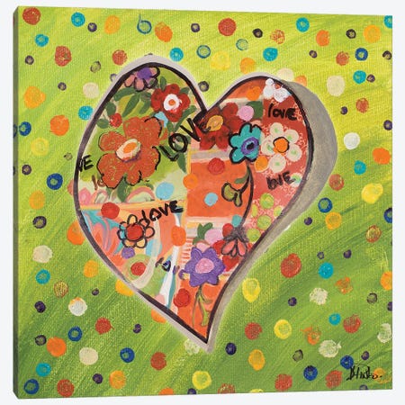 Hearts of Love II Canvas Print #PPI829} by Patricia Pinto Canvas Artwork