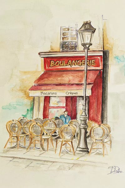 Patricia Pinto: Cafe Du Paris I by Patricia Pinto