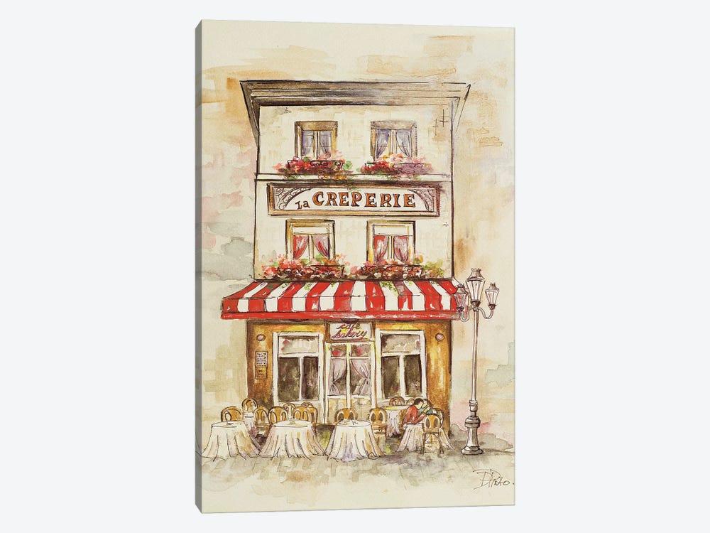 Cafe du Paris II by Patricia Pinto 1-piece Canvas Art