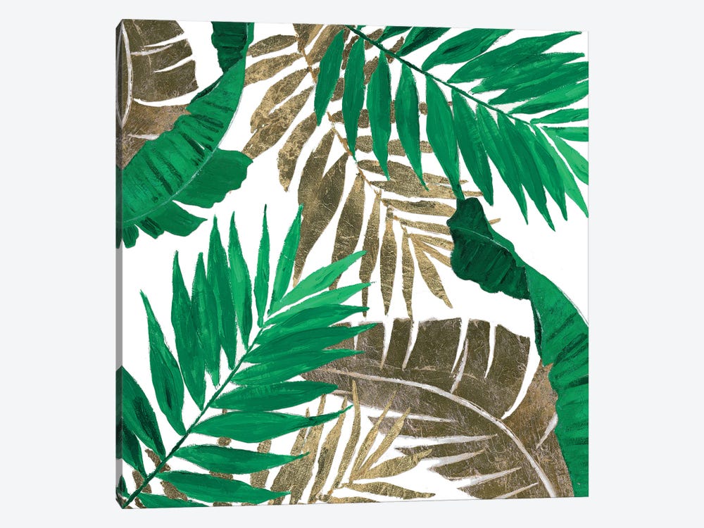 Modern Jungle Leaves Close Up I by Patricia Pinto 1-piece Canvas Art