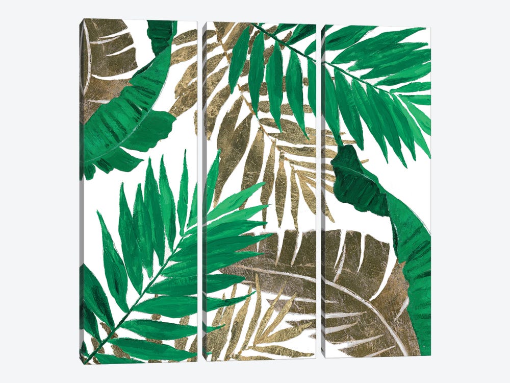 Modern Jungle Leaves Close Up I by Patricia Pinto 3-piece Canvas Art