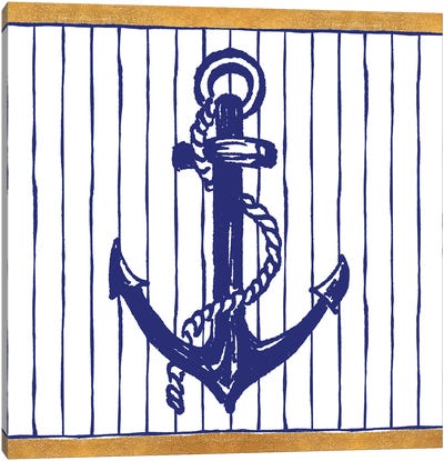 Nautical Anchor I Canvas Art Print - Anchor Art