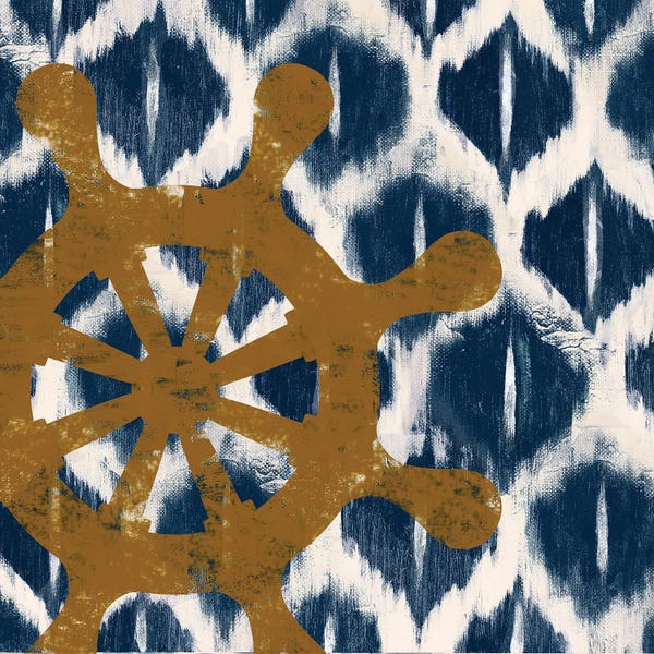 Patricia Pinto: Nautical Ikat II by Patricia Pinto