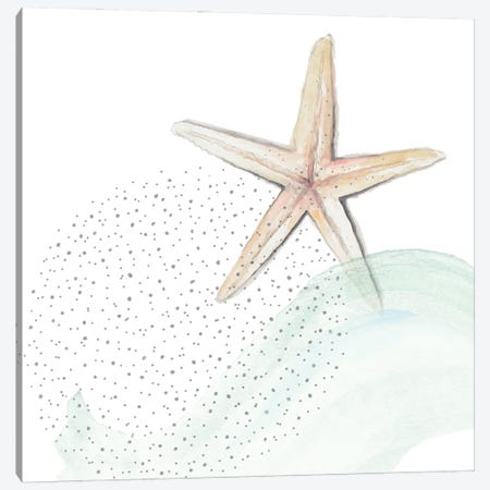 Turquoise Ocean Treasure Star Canvas Print #PPI913} by Patricia Pinto Canvas Wall Art