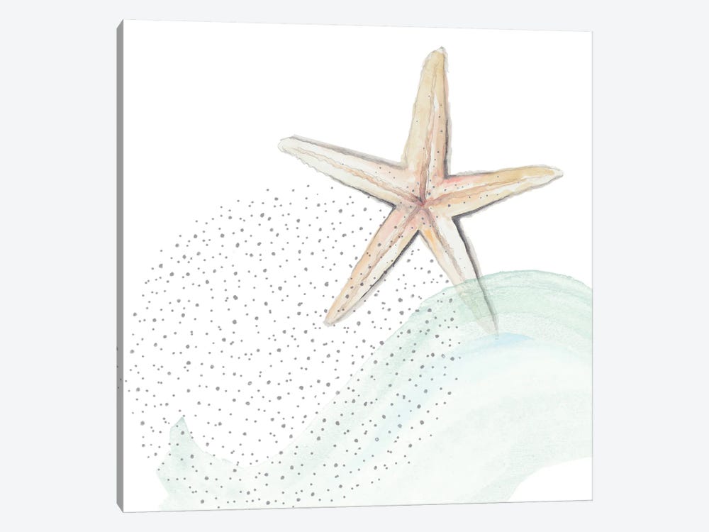 Turquoise Ocean Treasure Star by Patricia Pinto 1-piece Canvas Art Print