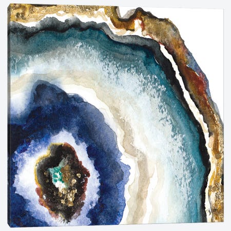 Up Close Agate Watercolor II Canvas Print #PPI919} by Patricia Pinto Canvas Wall Art