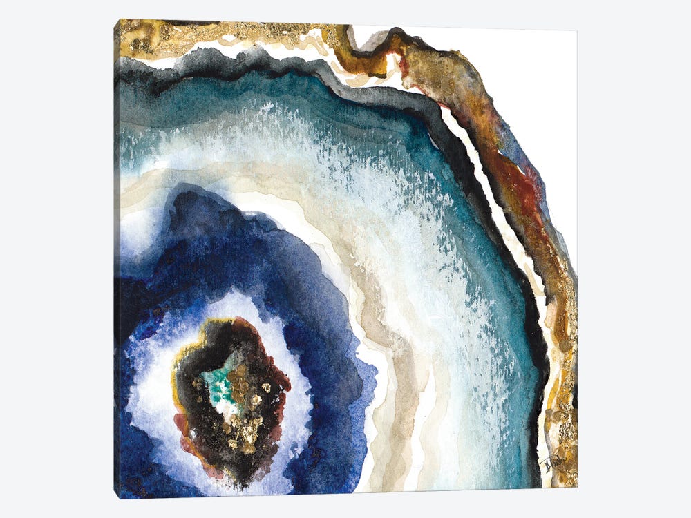Up Close Agate Watercolor II by Patricia Pinto 1-piece Canvas Print