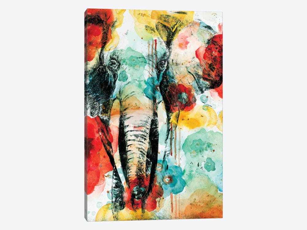 Vibrant Elephant by Patricia Pinto 1-piece Art Print