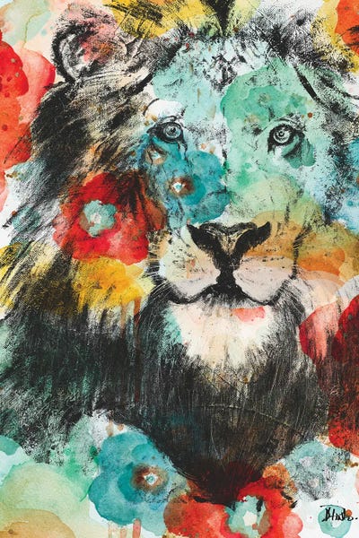 Vibrant Lion by Patricia Pinto canvas print