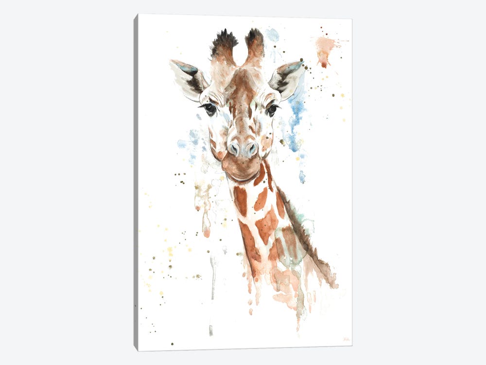 Water Giraffe by Patricia Pinto 1-piece Canvas Art