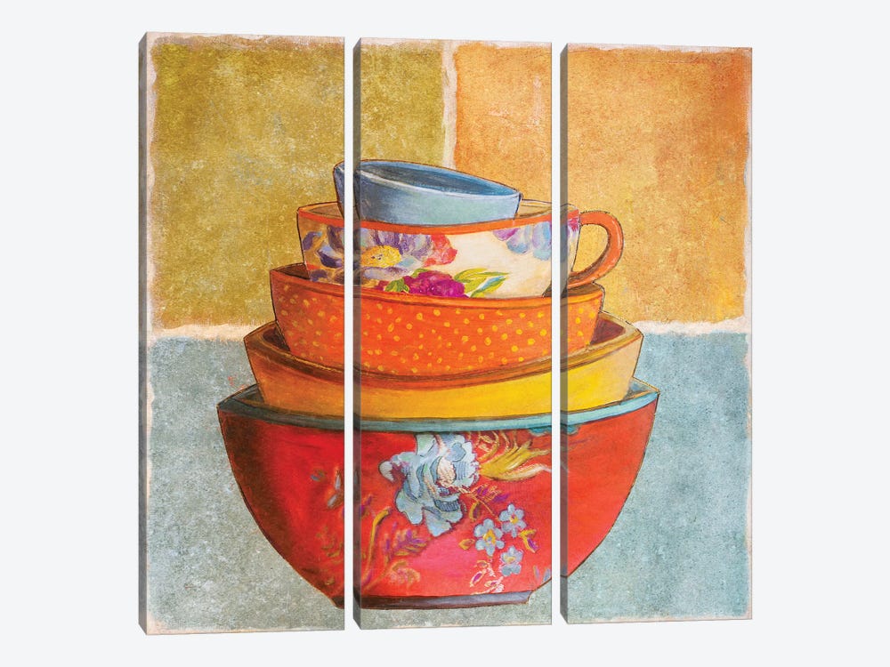 Collage Bowls I by Patricia Pinto 3-piece Art Print