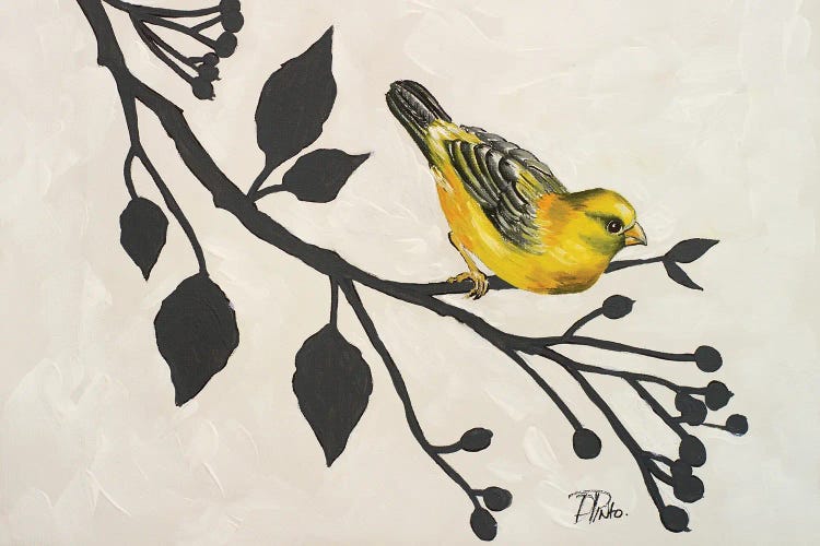 Yellow Bird On Branch I