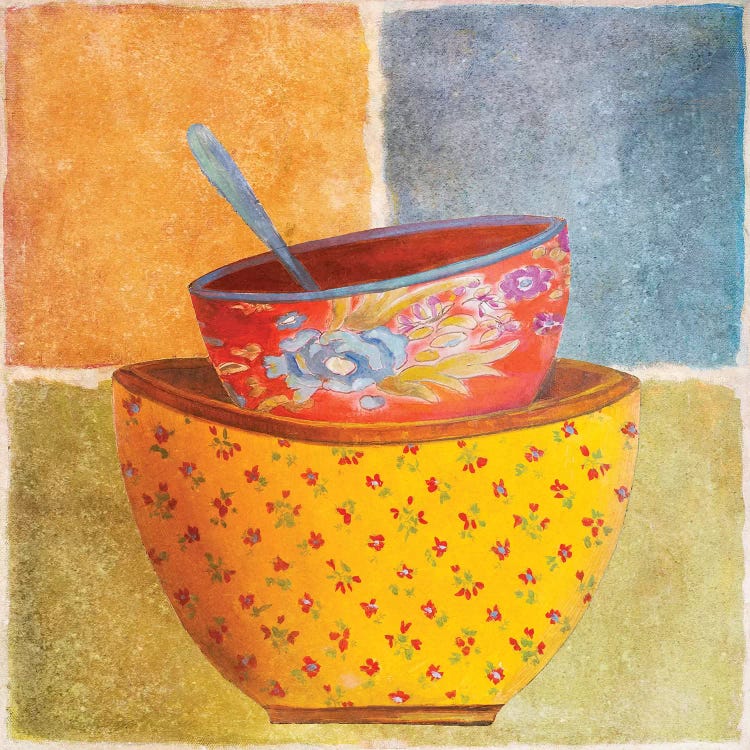 Collage Bowls II by Patricia Pinto canvas print