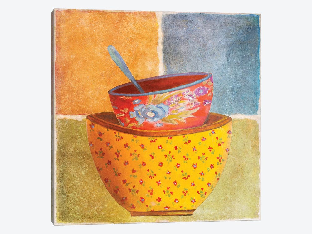 Collage Bowls II by Patricia Pinto 1-piece Canvas Wall Art