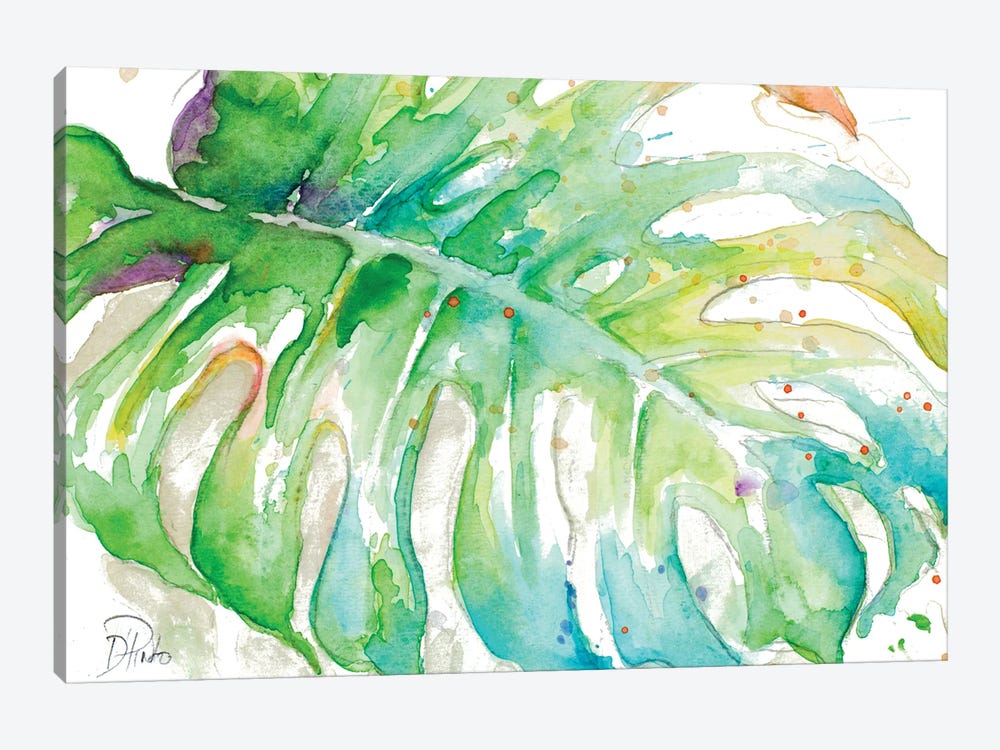 Zoomed Tropical Monstera by Patricia Pinto 1-piece Canvas Print
