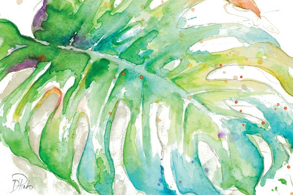 Patricia Pinto: Zoomed Tropical Monstera by Patricia Pinto