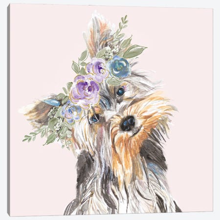 Flower Crown Pet II Canvas Print #PPI957} by Patricia Pinto Art Print
