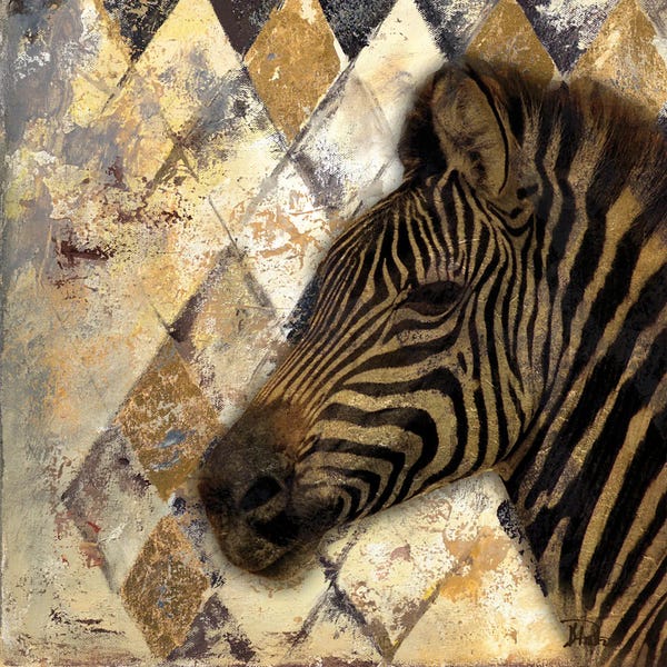 Global Patterns: Golden Safari I by Patricia Pinto