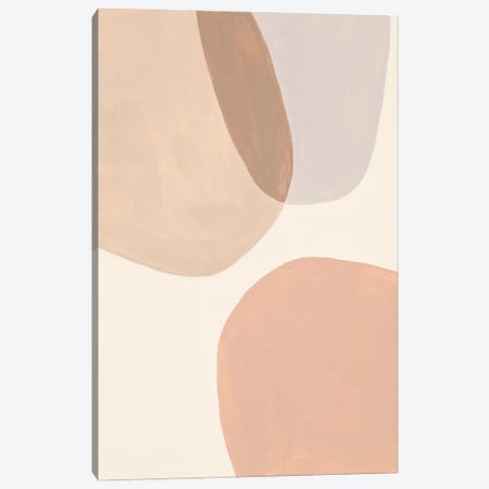 Neutral Overlapping Shapes Canvas Print #PPI980} by Patricia Pinto Canvas Art Print