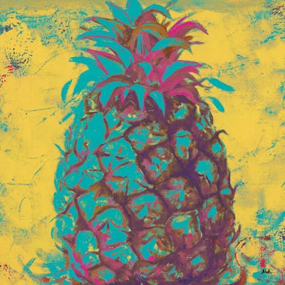 Pop Contemporary Pineapple II by Patricia Pinto art print