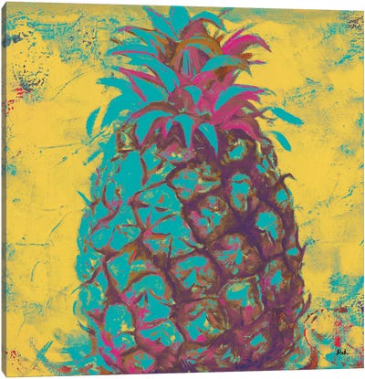 Pop Contemporary Pineapple II Canvas Art Print - Pineapple Art
