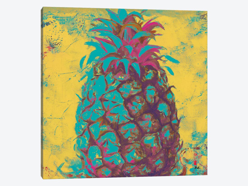 Pop Contemporary Pineapple II by Patricia Pinto 1-piece Canvas Wall Art
