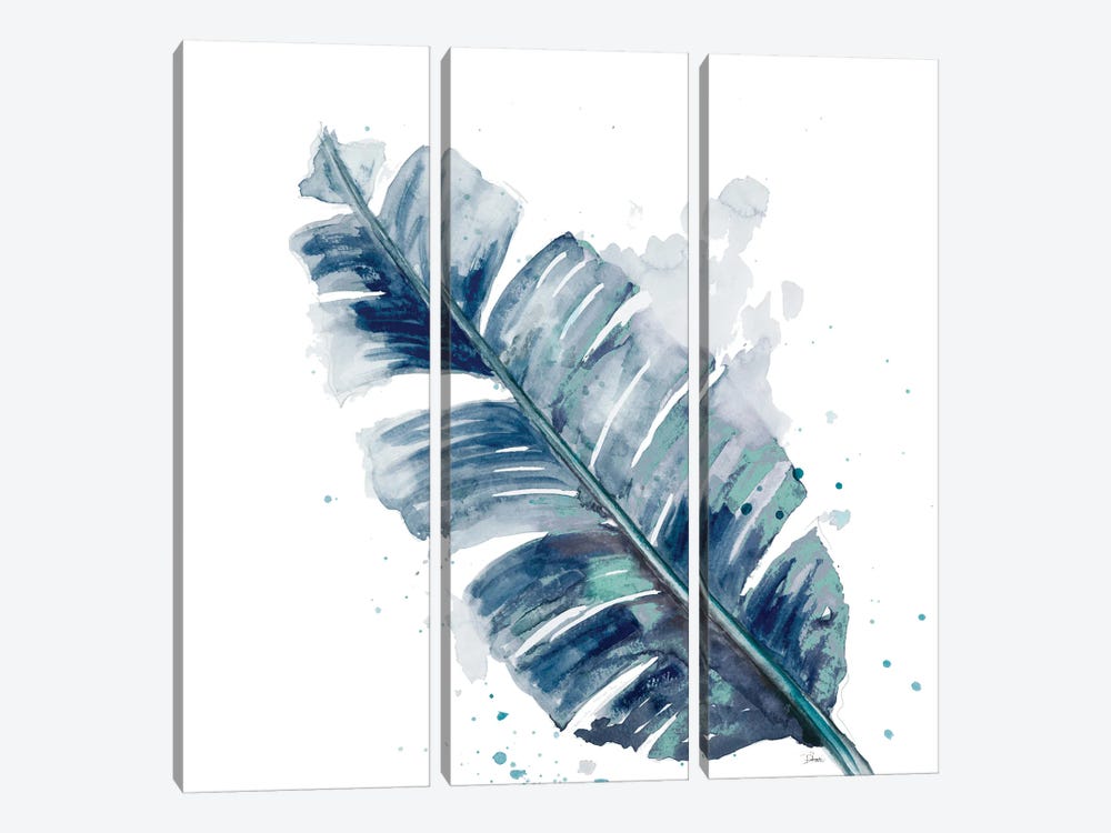 Teal Palm Frond III by Patricia Pinto 3-piece Canvas Artwork