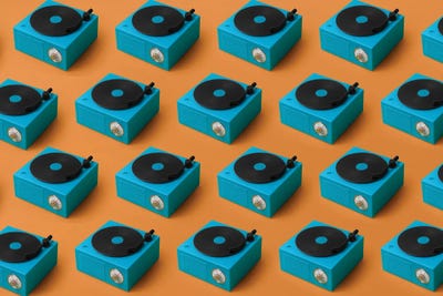 Turntable Pattern by Pepino de Mar multi panel art