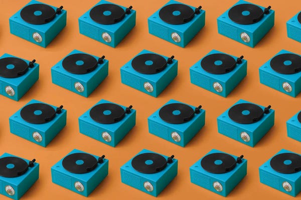 Media Formats: Turntable Pattern by Pepino de Mar