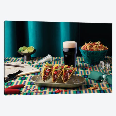 Table For One - Tacos Canvas Print #PPM124} by Pepino de Mar Art Print
