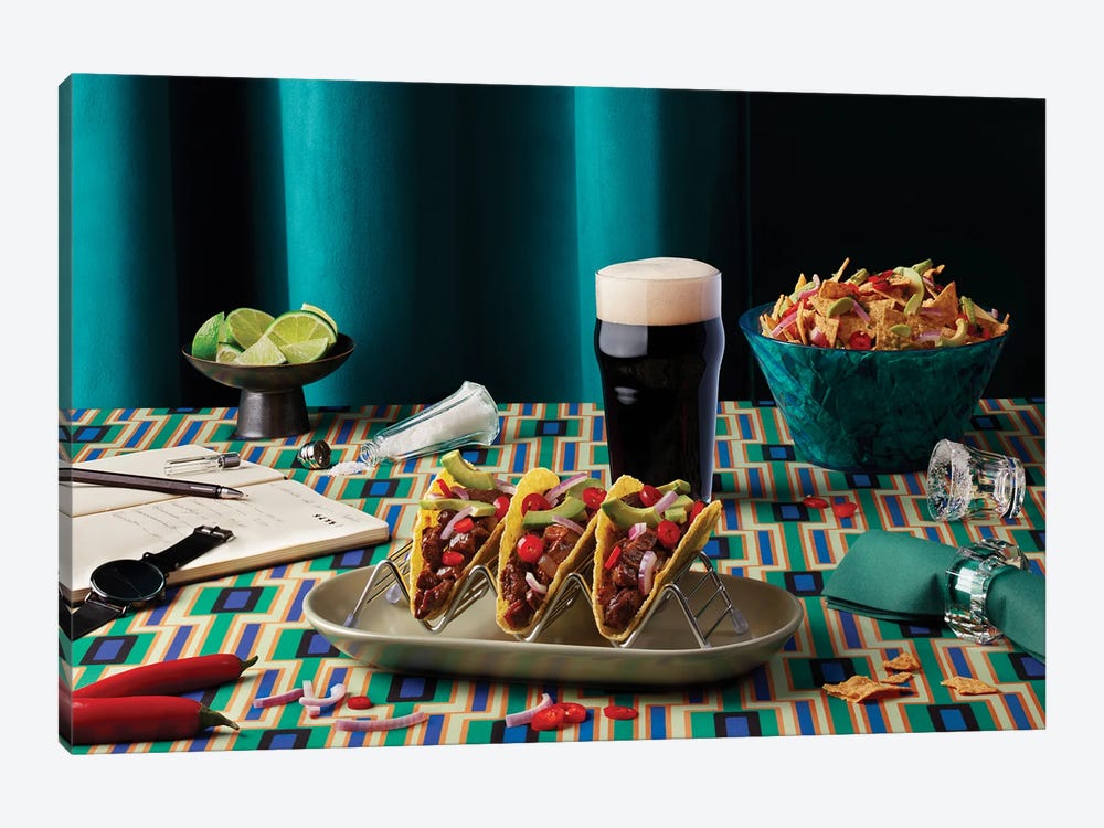 Table For One - Tacos by Pepino de Mar 1-piece Canvas Art