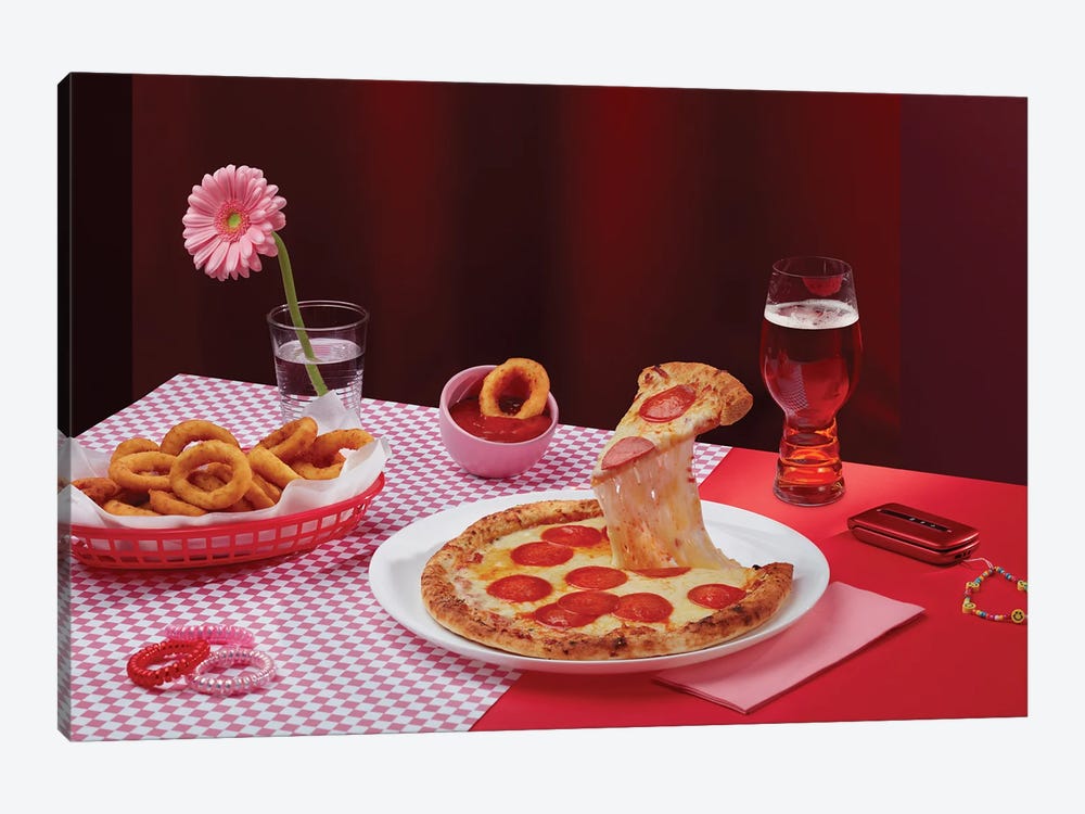 Table For One - Pizza by Pepino de Mar 1-piece Art Print