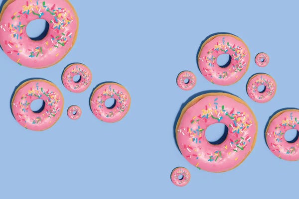Donuts: Pink Donuts Reunited by Pepino de Mar
