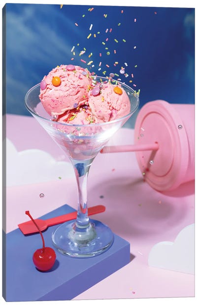 Soft As Clouds Serve Canvas Art Print - Ice Cream & Popsicle Art