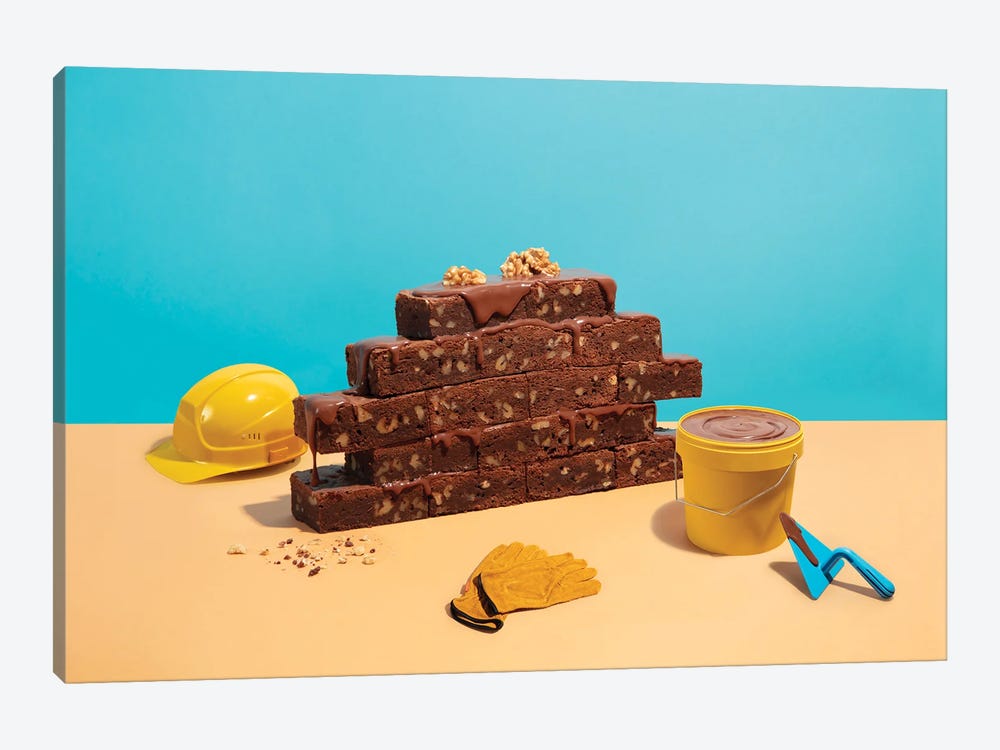 Brownie Under Construction by Pepino de Mar 1-piece Art Print