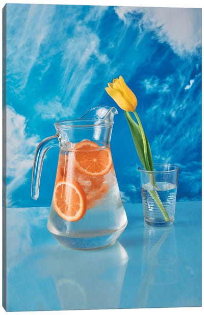 Summer Beverage Canvas Art Print - Orange Art