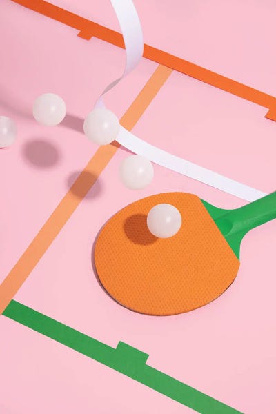 Dopamine Decor: Pink Pong Game by Pepino de Mar