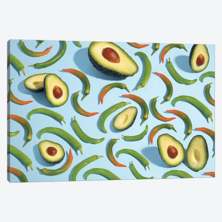 Chili And Avocado Canvas Print #PPM200} by Pepino de Mar Art Print